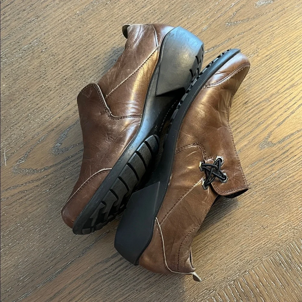 Romika Women’s Chestnut Leather Loafers Size 37EU/6-6.5US SEE‎ SIZE CHART IN PIC